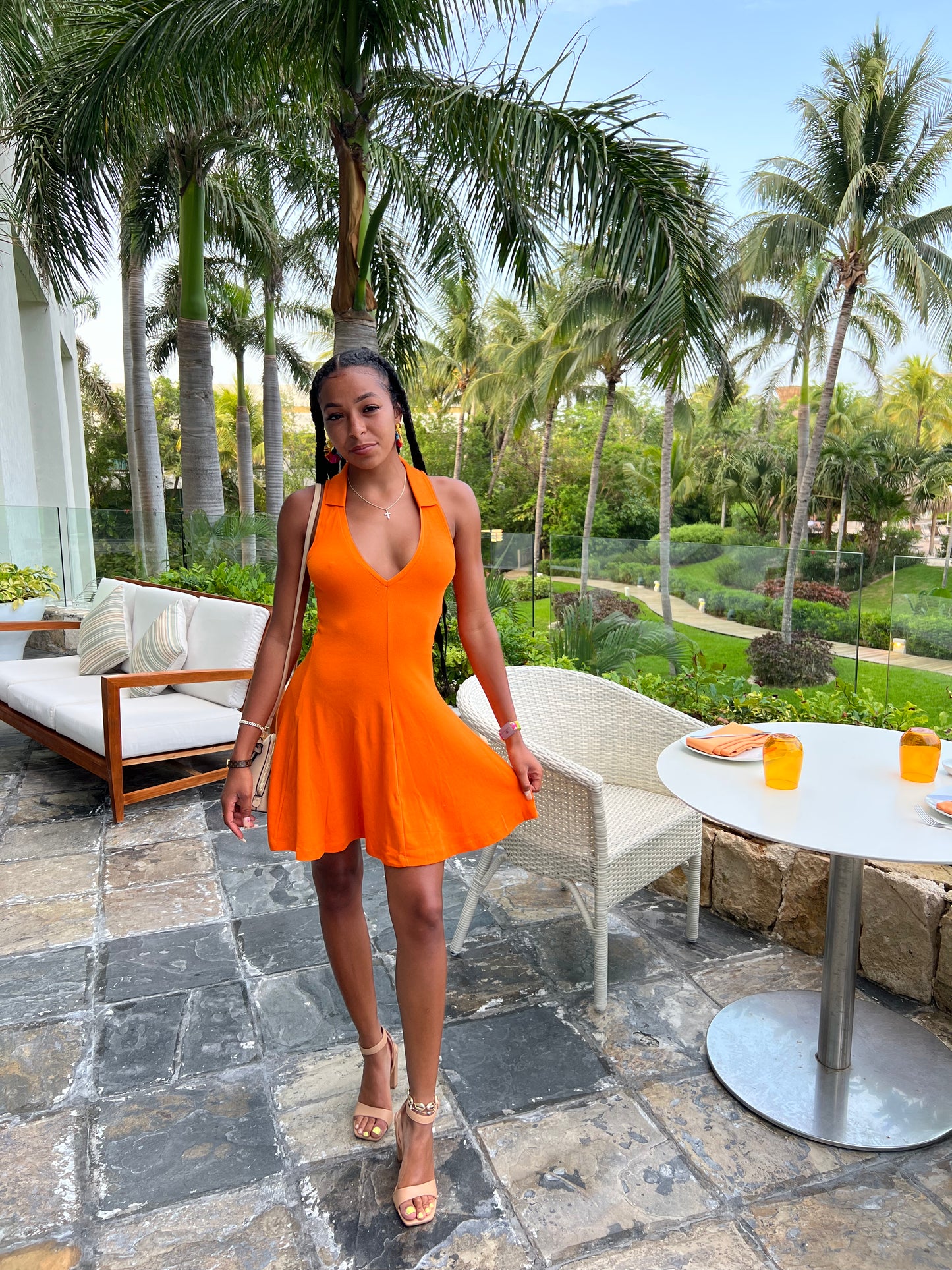V Neck Dress