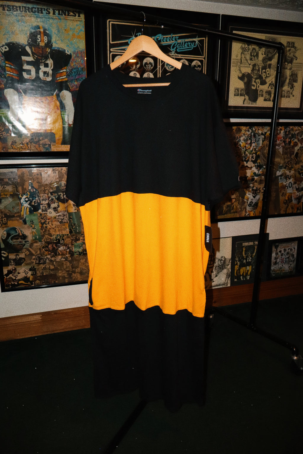 Black & Yellow Tshirt Dress