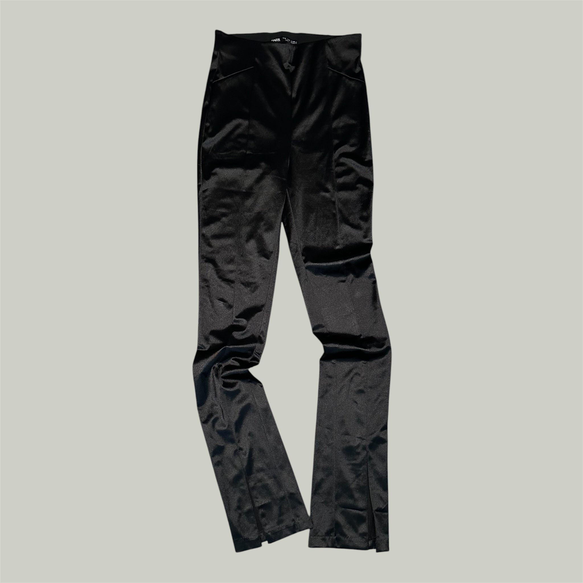Satin High Rise Pants