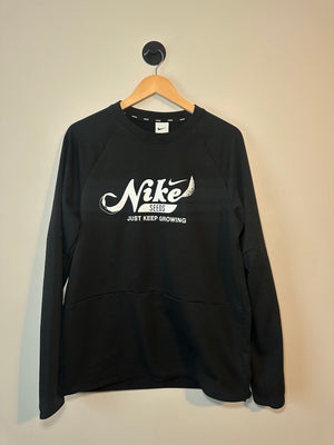 "Just Keep Growing" Graphic Crewneck Sweatshirt