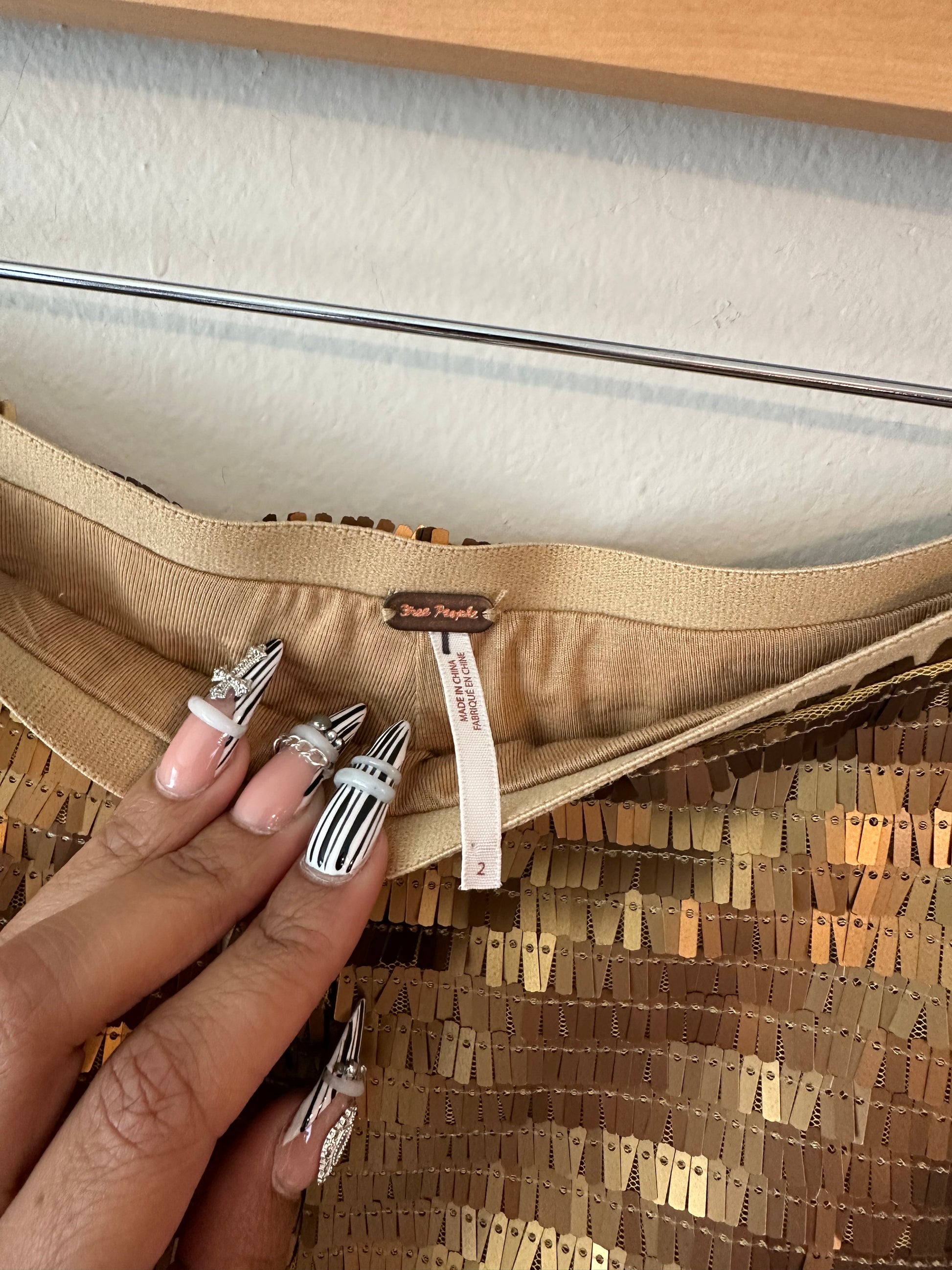 Free People Sequins Shorts