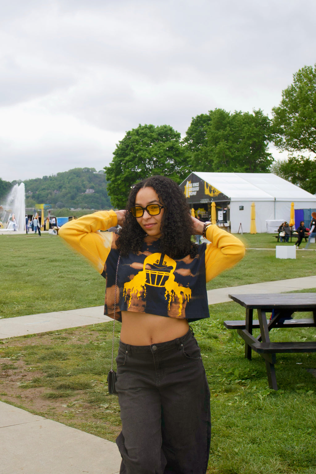 ONNA Reworked Pittsburgh Steelers Crop Top