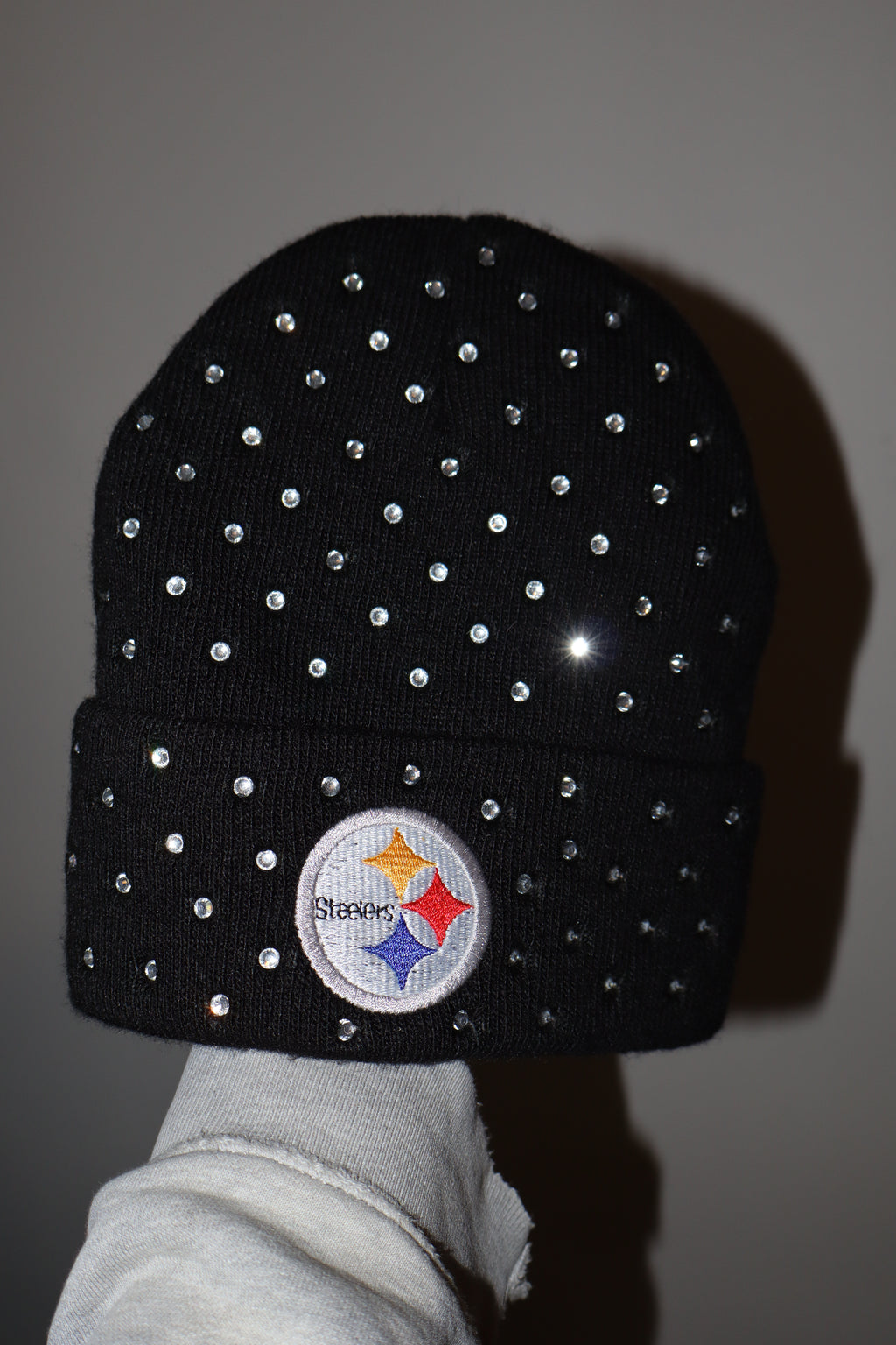 ONNA Reworked Rhinestone Steelers Beanie