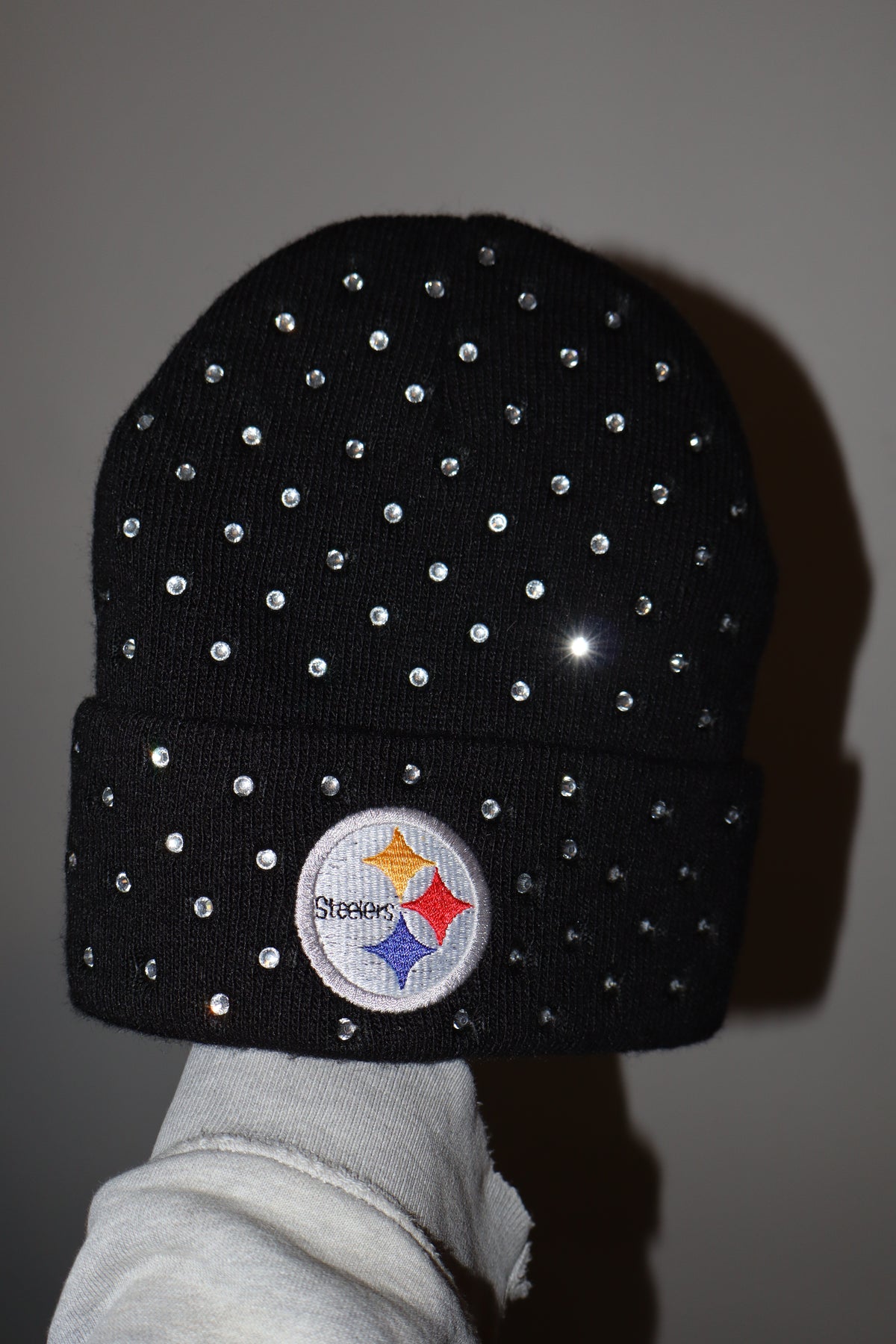 ONNA Reworked Rhinestone Steelers Beanie