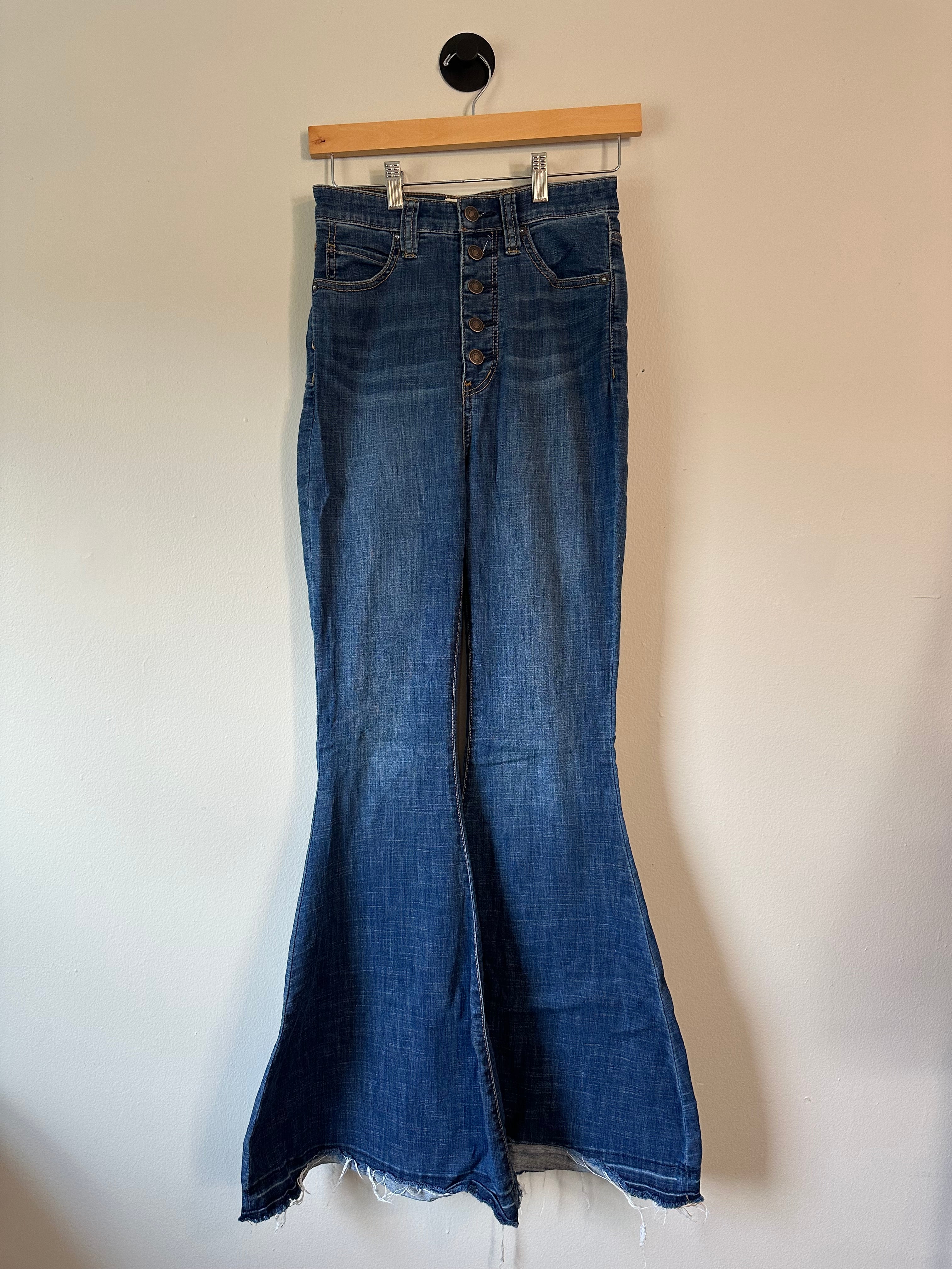 Free People High Rise Flare Jeans