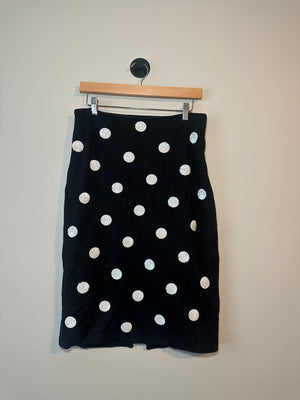 Polka Dot Pencil Skirt