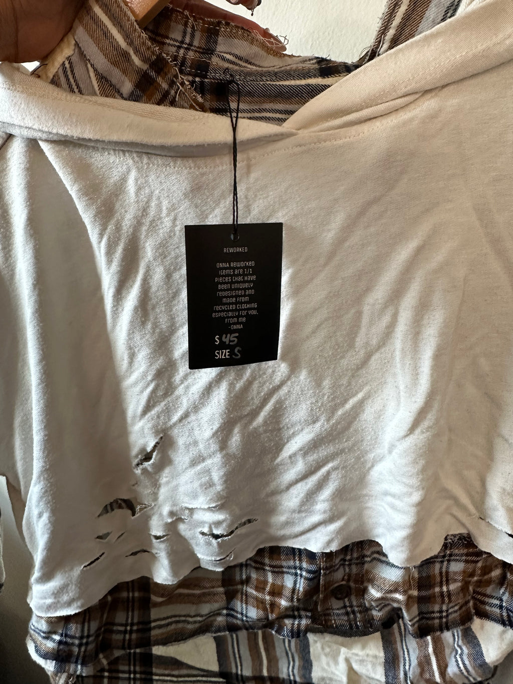 ONNA Reworked Cropped Hoodie