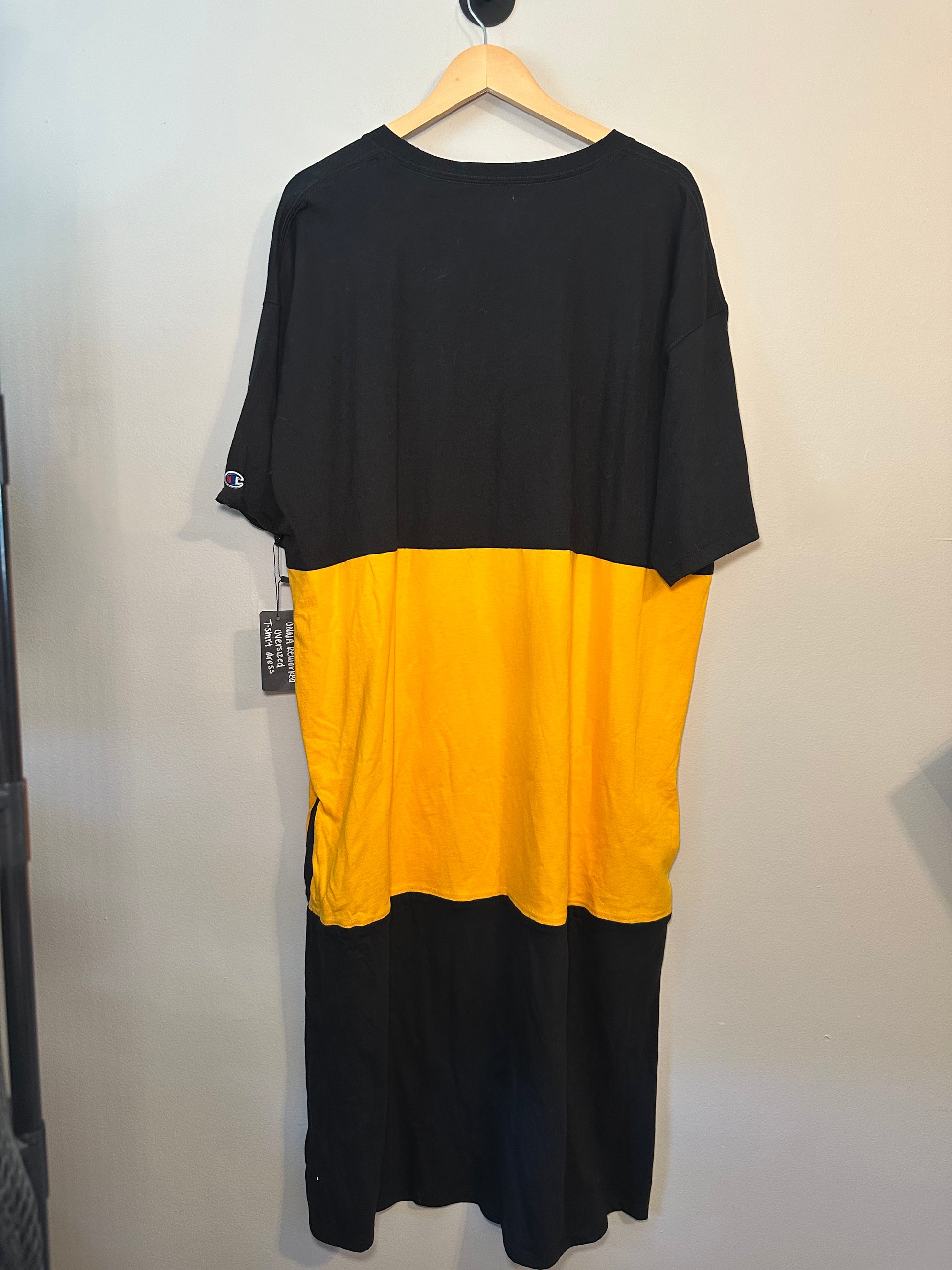 Black & Yellow Tshirt Dress