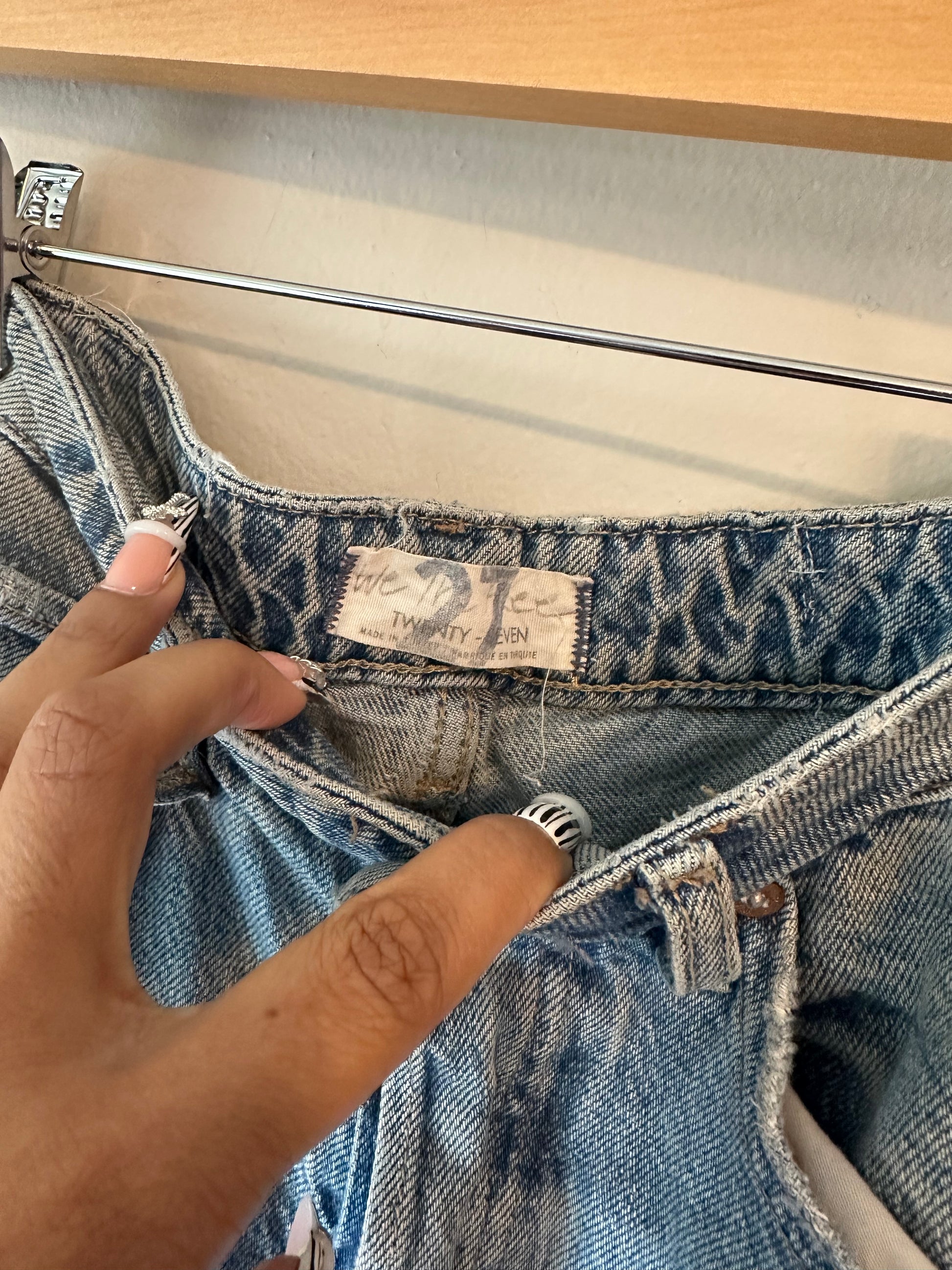 ONNA Reworked Denim Maxi Skirt