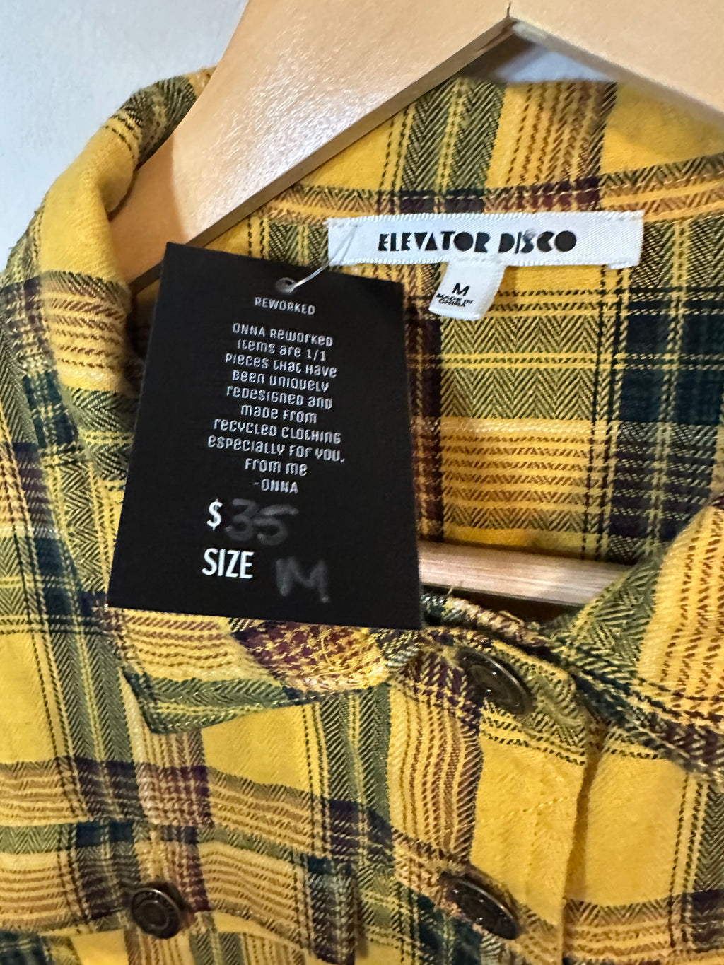 ONNA Reworked Flannel Top