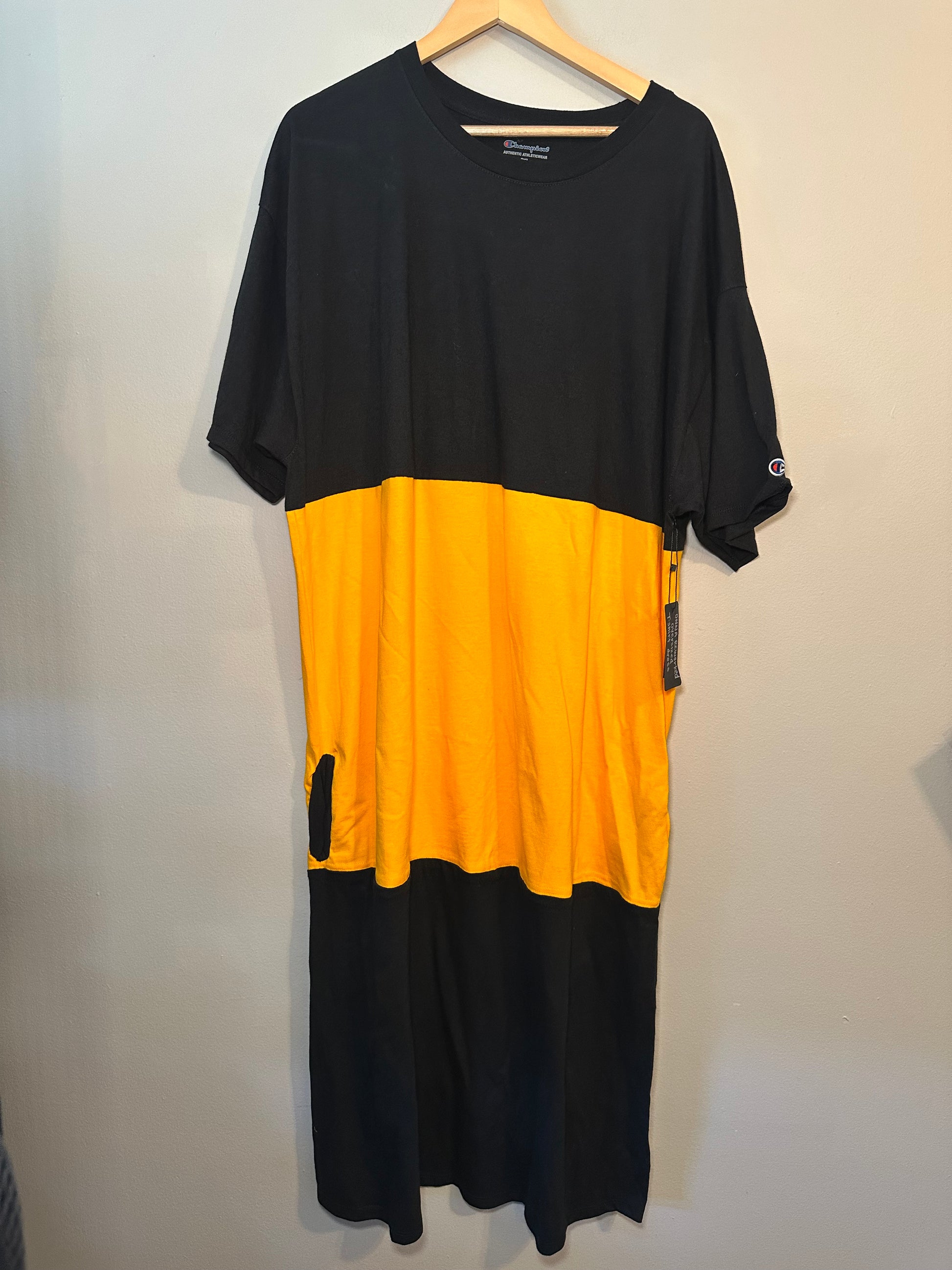 Black & Yellow Tshirt Dress