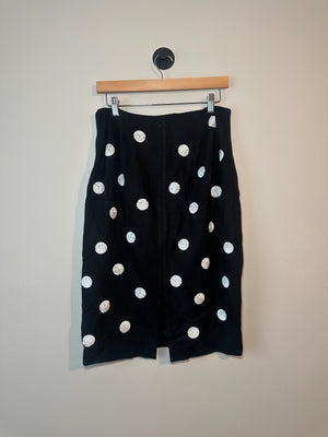 Polka Dot Pencil Skirt