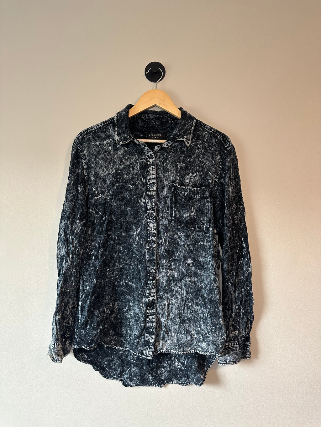 Acid Wash Button Down