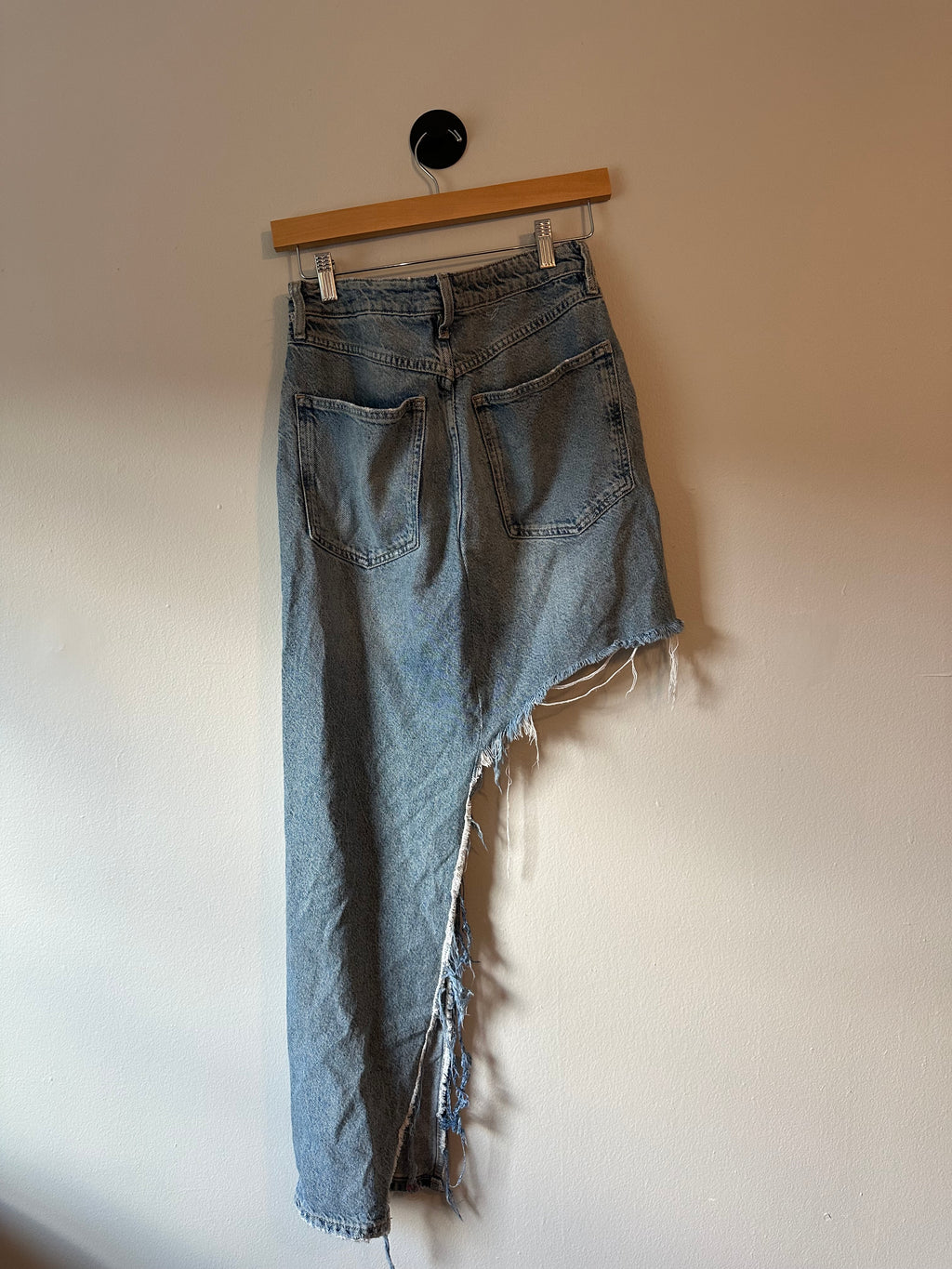 ONNA Reworked Denim Maxi Skirt
