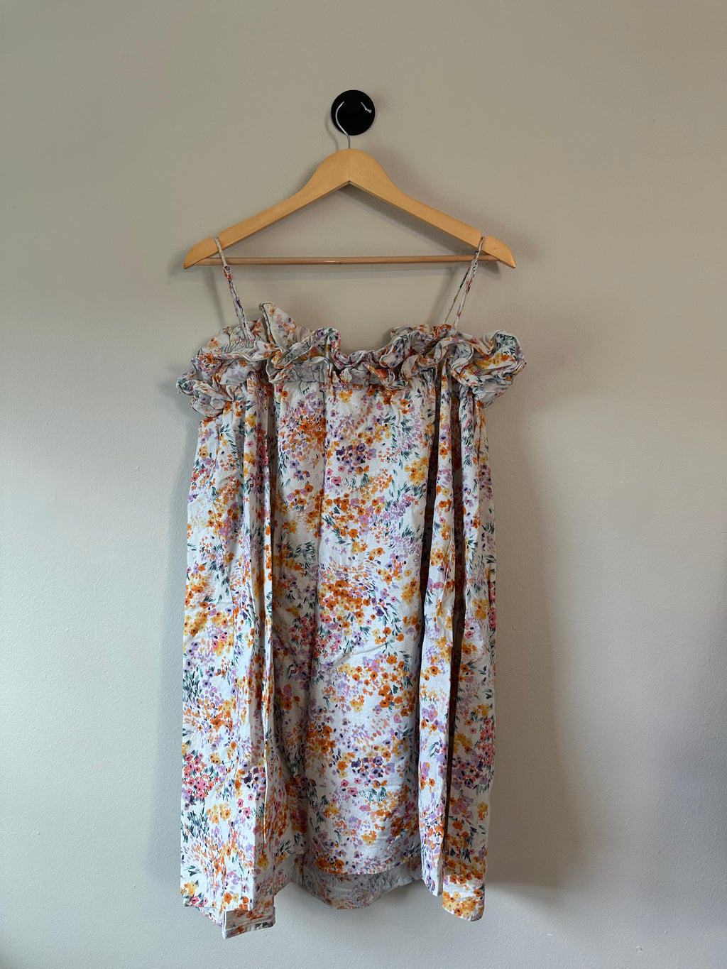 Flounced-Trimmed Dress