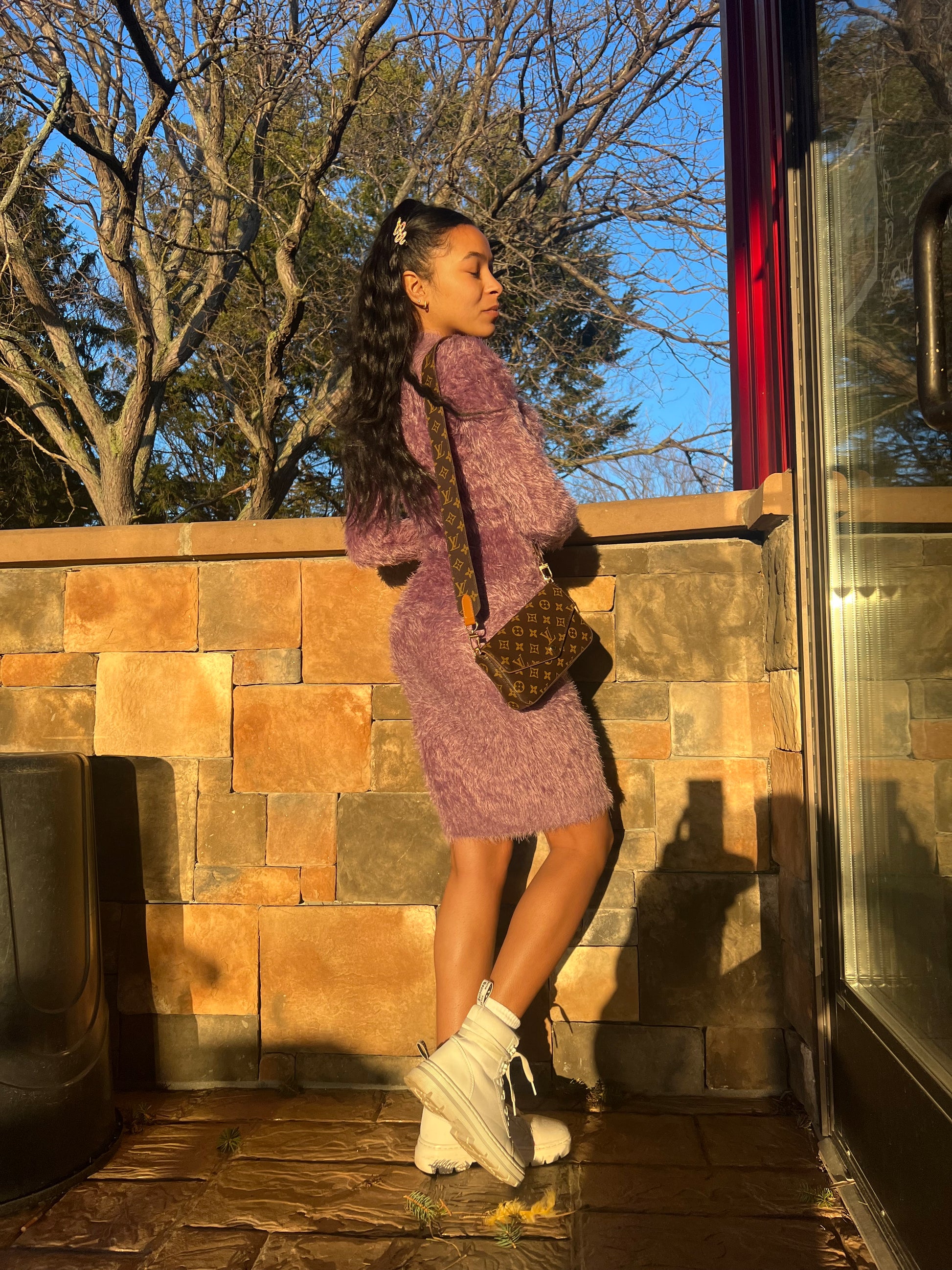 High Neck Bodycon Dress