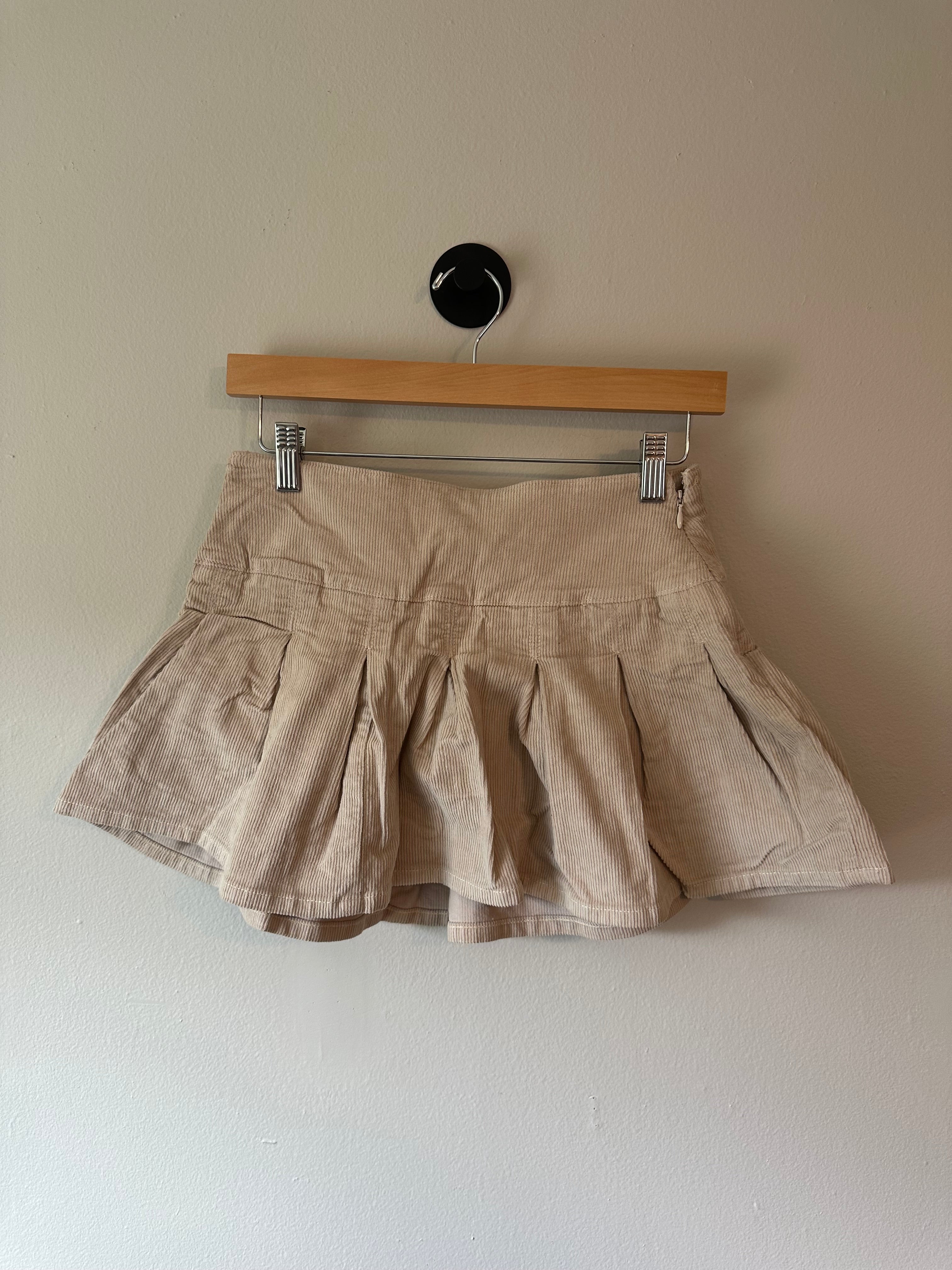 Corduroy Mini Skirt