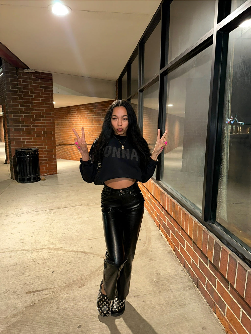 Faux Leather Pants
