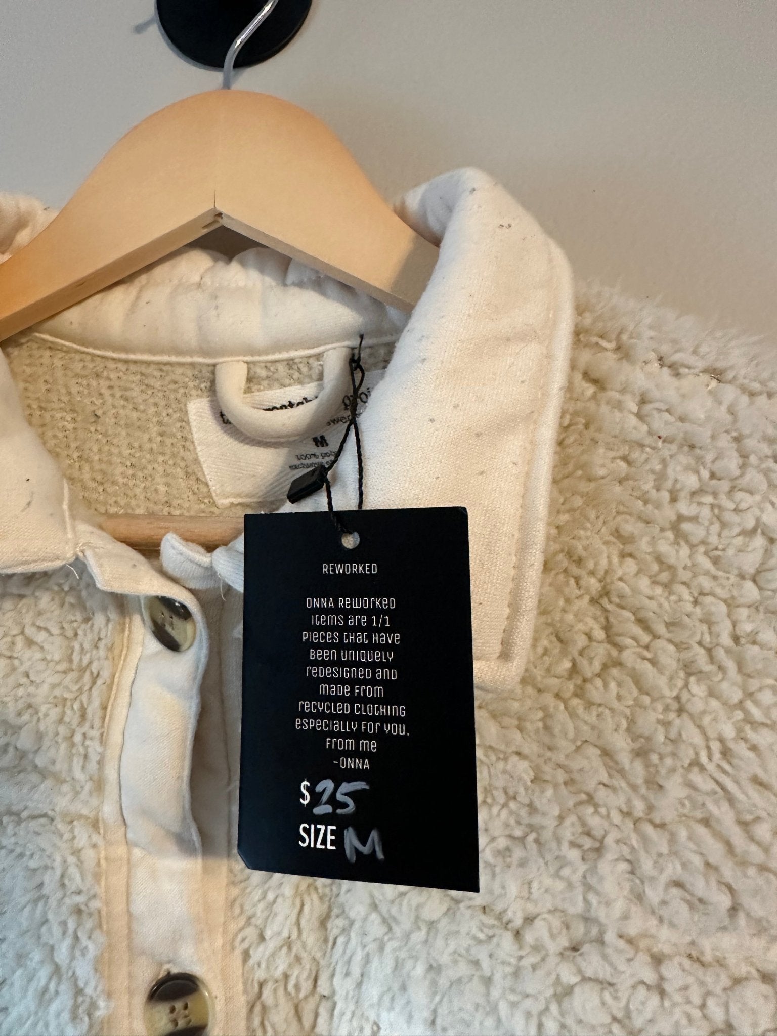 Cropped Faux Sherpa Jacket - ONNA by gsochic