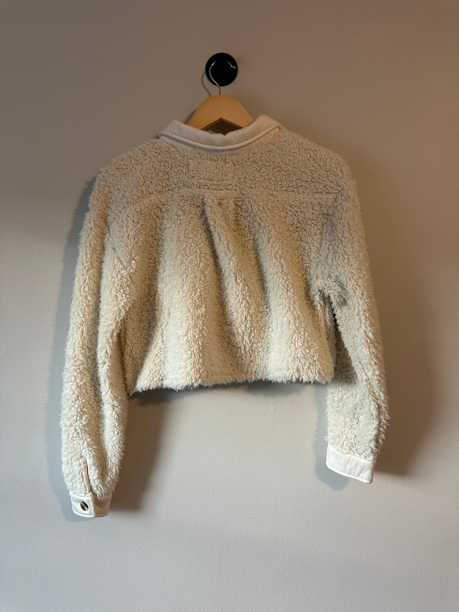 Cropped Faux Sherpa Jacket - ONNA by gsochic