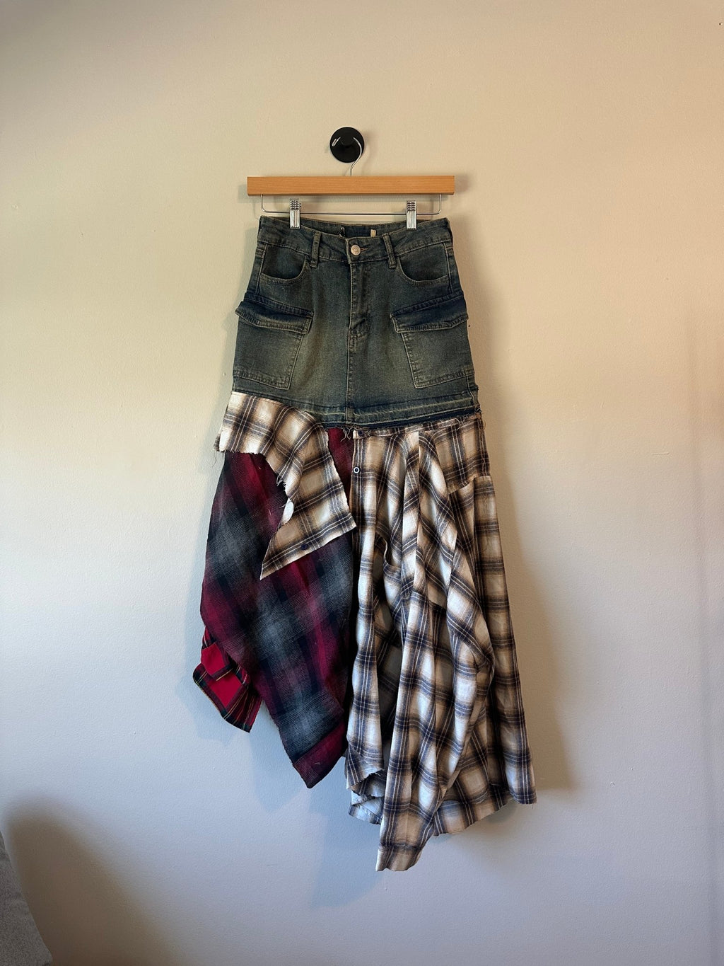 Flannel Maxi Skirt - ONNA by gsochic