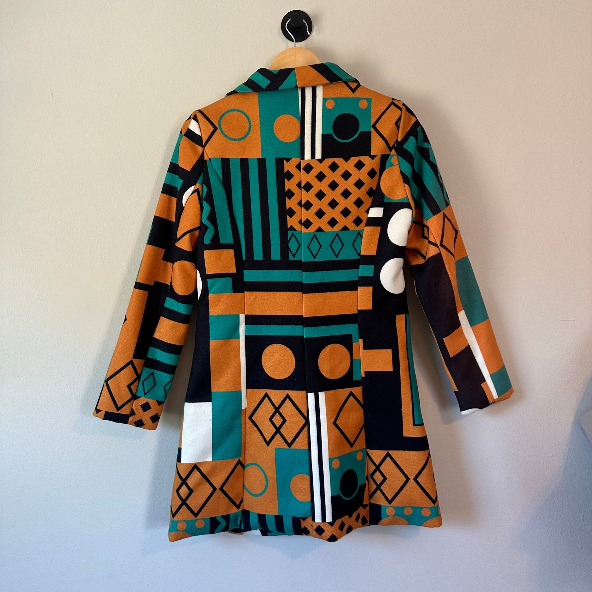 Geometric Print Coat - ONNA by gsochic