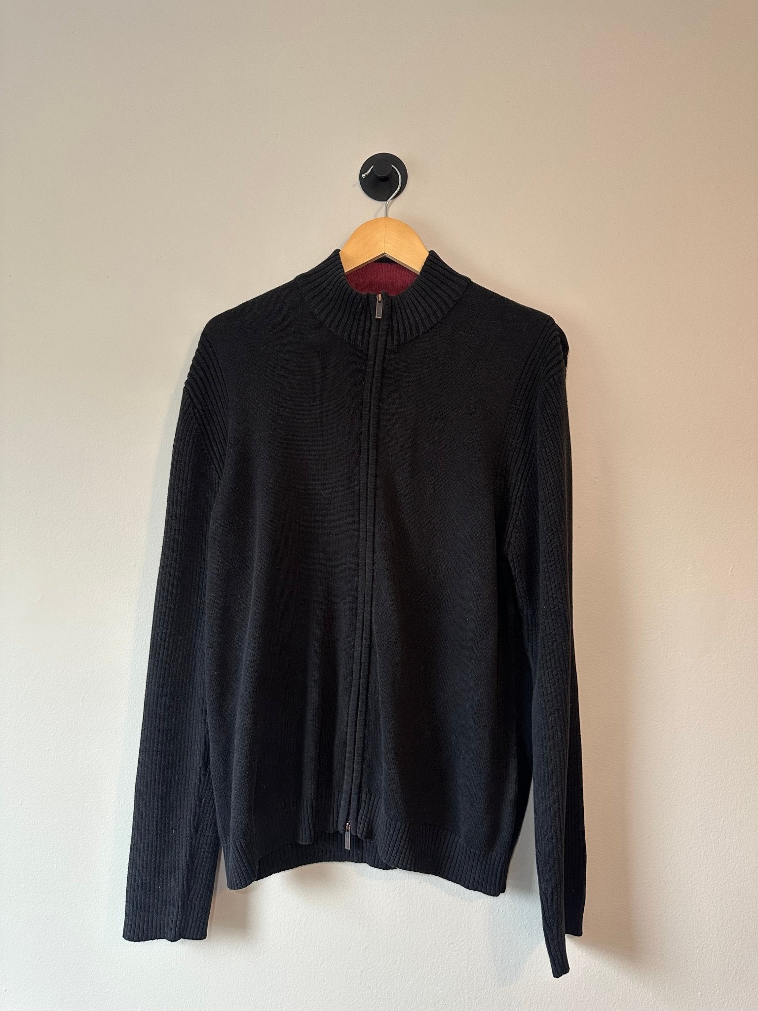 Kenneth Cole Zip Up Sweater - ONNA by gsochic