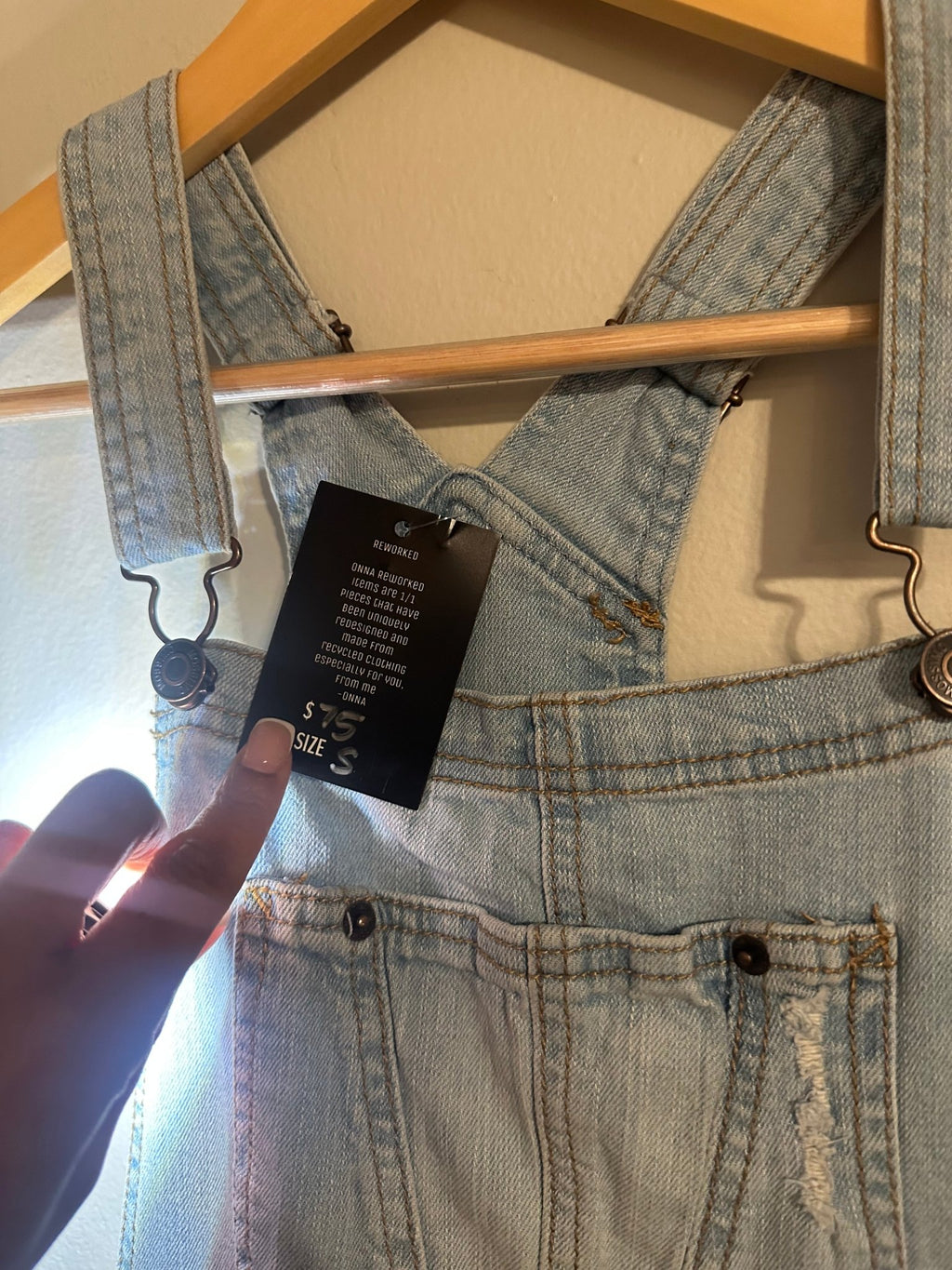 ONNA Reworked Denim Overalls Dress - ONNA by gsochic