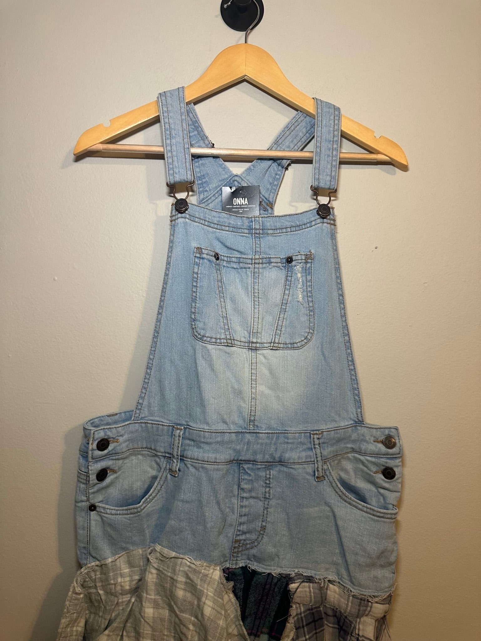 ONNA Reworked Denim Overalls Dress - ONNA by gsochic