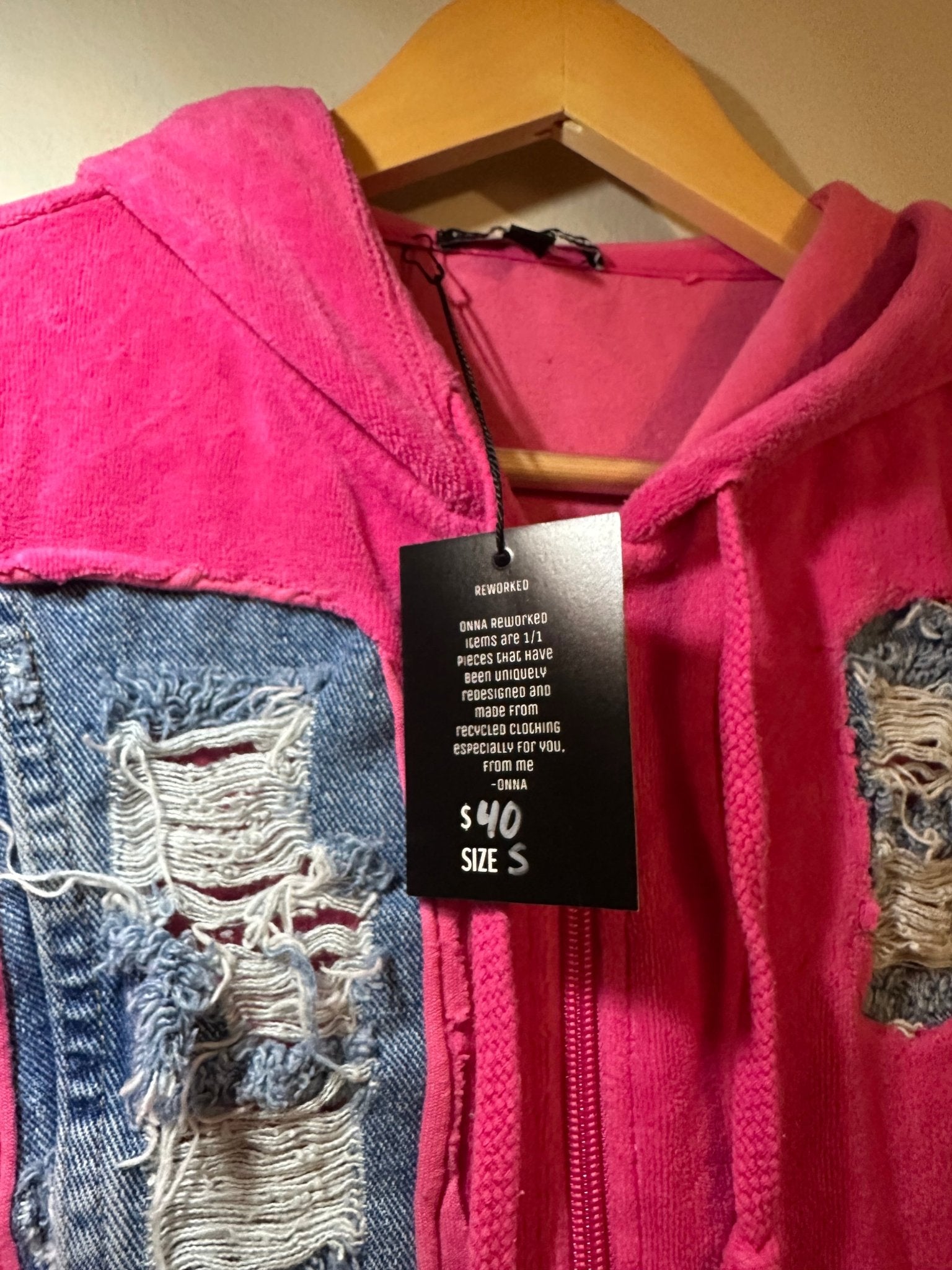 ONNA Reworked Velour Zip Up - ONNA by gsochic