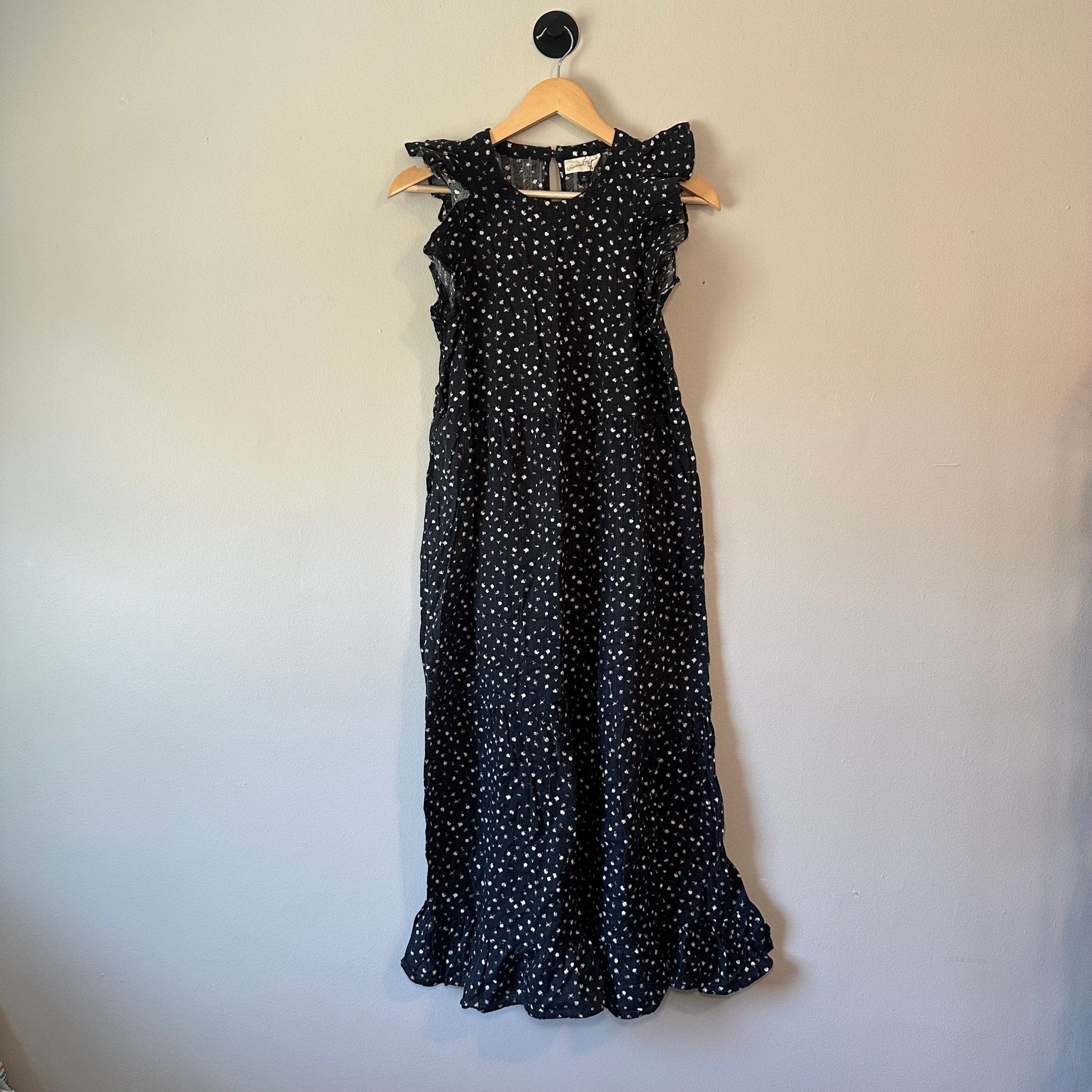 Ruffle Sleeve Maxi Dress