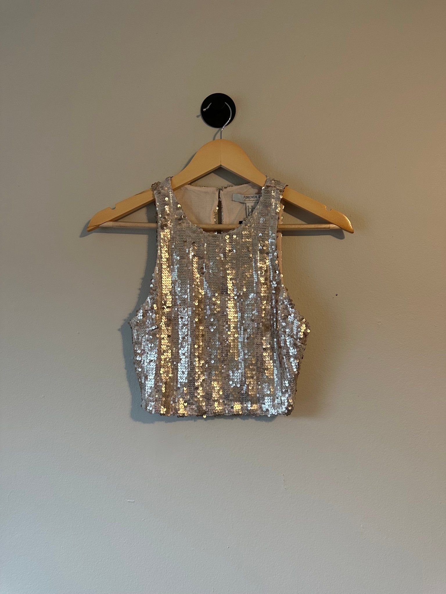 Sequin Crop Top