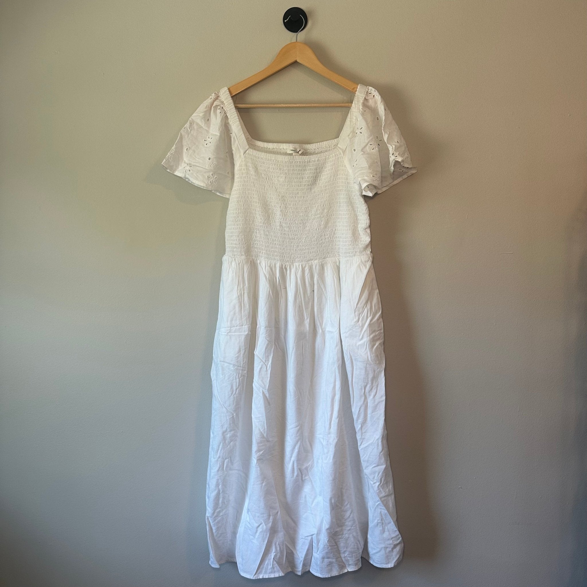 Smocked Midi Dress